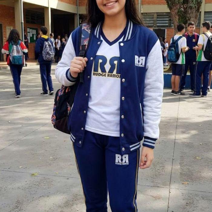 Blusão College e Calça Bailarina